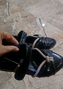 Sparkling Black Mary Jane Shoes