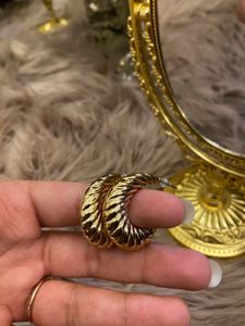 Gold Chunky Hoops