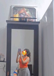Orange Cropped Tank Top