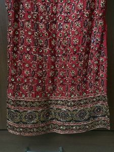 Embellished Red Ethnic Suit Set
