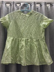 AND Green Peplum Top size 12