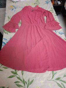 Coral Ruffled Sleeve Top