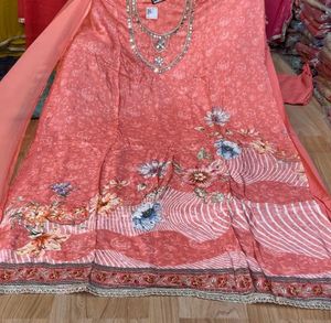 Embroidered Kurta Set - Multiple Colors