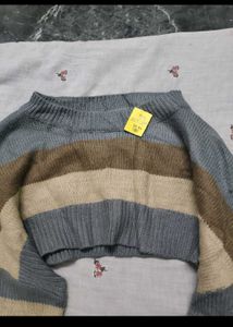 Striped Cropped Sweater