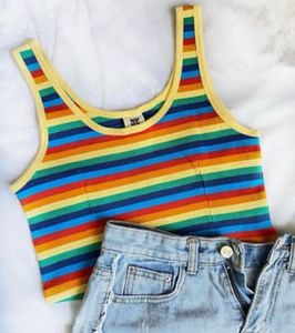 Rainbow Striped Tank Top