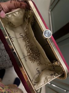 Lavie Red Shiny clutch