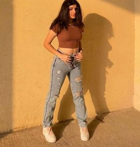 Off Duty y2k Ripped Jeans