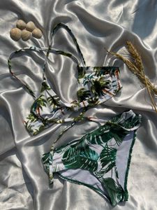 Tropical Print Bikini Set