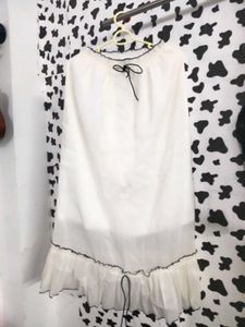 Chic Ruffle Tie-Front Dress