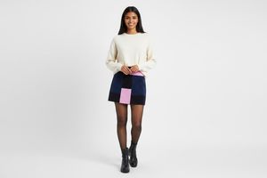 FOREVER 21 Unique Patchwork Mini Skirt