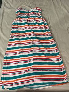 Striped Sleeveless Maxi Dress