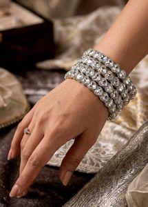 Sparkling Crystal Bangles Set