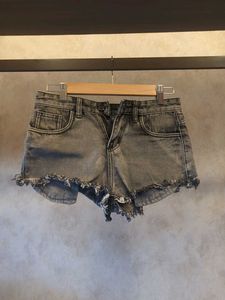 Gray Denim Shorts (S)