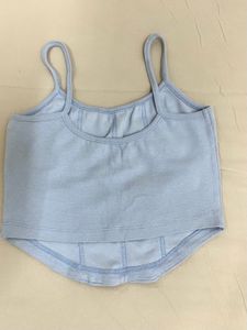 Baby Blue Corset Tank Top