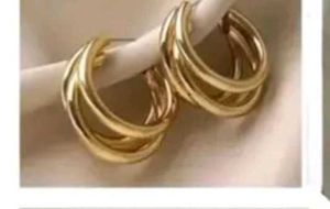 Chic Gold Twisted Hoop Earrings buy one get on