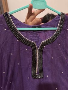 Embellished Purple  3 piece