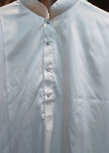 Men's White Kurta Pajama Set