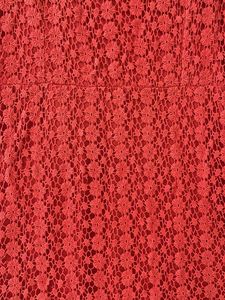 Red Lace Sleeveless Dress