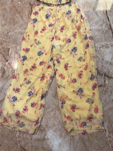 Floral Print Off-Shoulder Top &amp; Pants Set