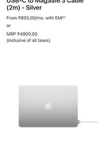 USB-C to MagSafe 3 Cable (2m) - Silver