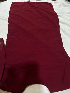 Elegant Maroon Kurta with Detail