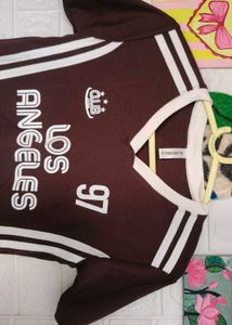 Brown Los Angeles Graphic Tee