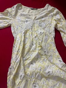 Beautiful Yellow Floral Kurta
