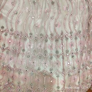 Stunning Pink Embroidered  &amp; mirror Lehenga Choli