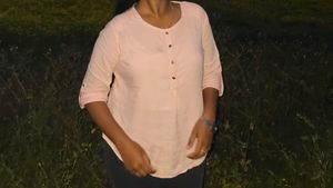 Pink Cotton Blend Henley Top