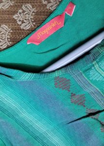 Green Striped Kurta