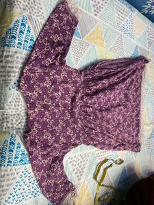 Beautiful Purple Printed Kurta