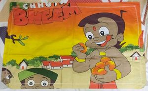 Chhota Bheem 2 Set Single Bed Bedsheet With Covers