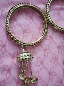 Golden jhumka Bangles