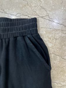 Black Pants With White Stitch