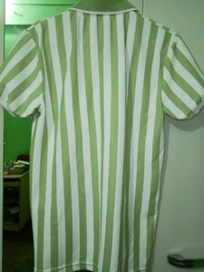 boys Striped Polo Shirt light green 34 inch