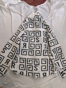 Designer Print Button-Up Shirt