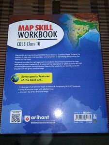 Arihant Map Skill Workbook Class 10