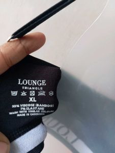 Lounge Black Bra &amp; Thong Set