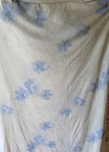 White Floral Print Skirt
