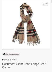 Burberry Heart Print Scarf