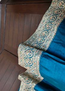 Partywear Teal Anarkali Suit with Dupatta
