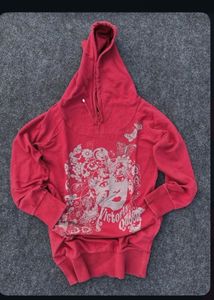 Vibrant Pink Graphic Hoodie