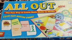 Vintage All Out Math Board Game
