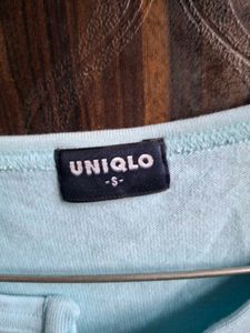 Uniqlo Light Blue Henley T-Shirt