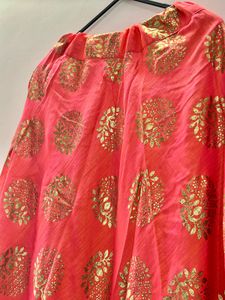 Beautiful Coral Ethnic Skirt