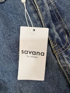 Savana Dark Blue High Waist Straight Leg Jeans