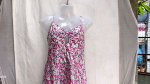 I. Floral Print Mini Dress