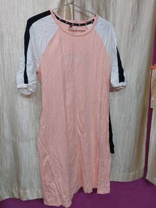 Women's Pink T-shirt Dress
