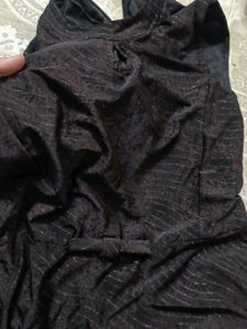 Chocolate Brown Shimmer Sleeveless Maxi Gown