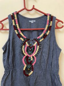 Cute Tshirt Material Dress